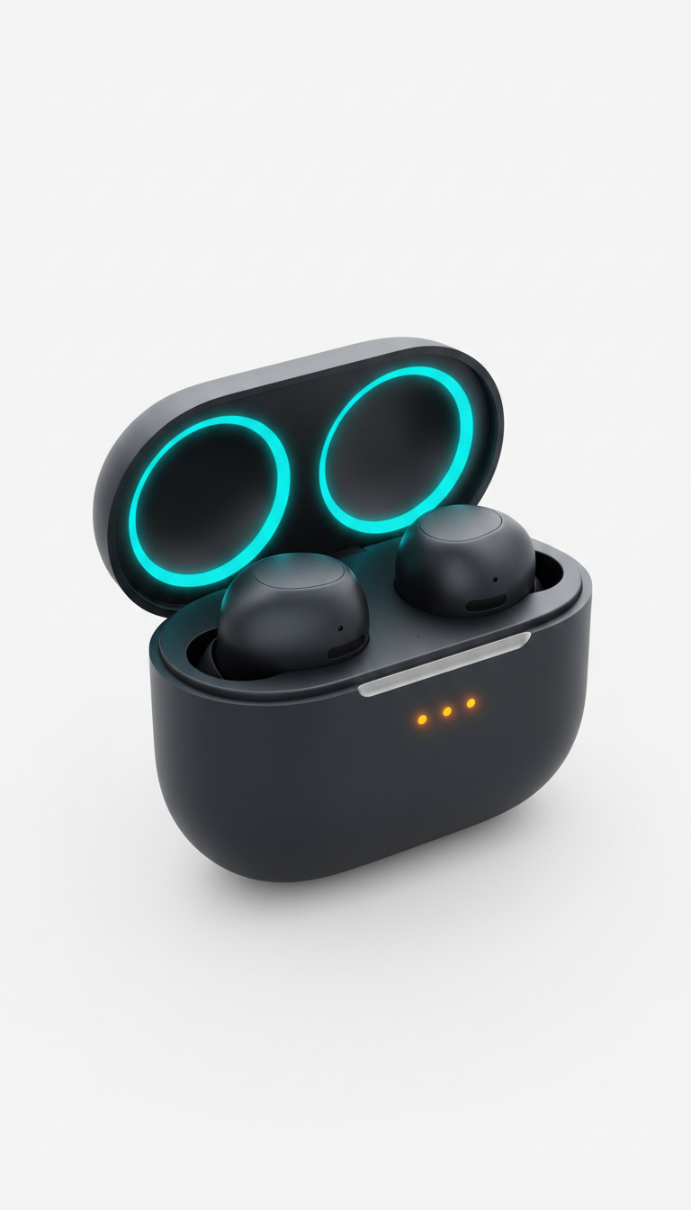 Wireless Earbuds with Adaptive Noise Canceling